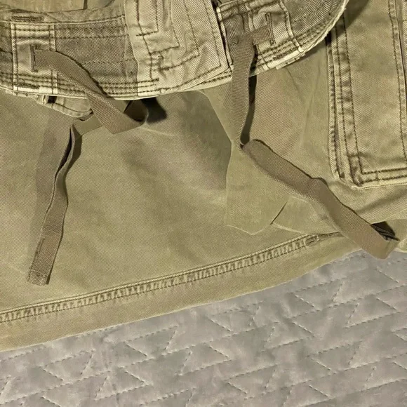 Abercrombie & Fitch drawstring heavy cargo pants mens size‎ 31x32 pre-owned